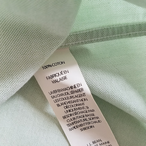 L.L. Bean Short Sleeve button down Oxford Shirt Wrinkle Free - Picture 6 of 7